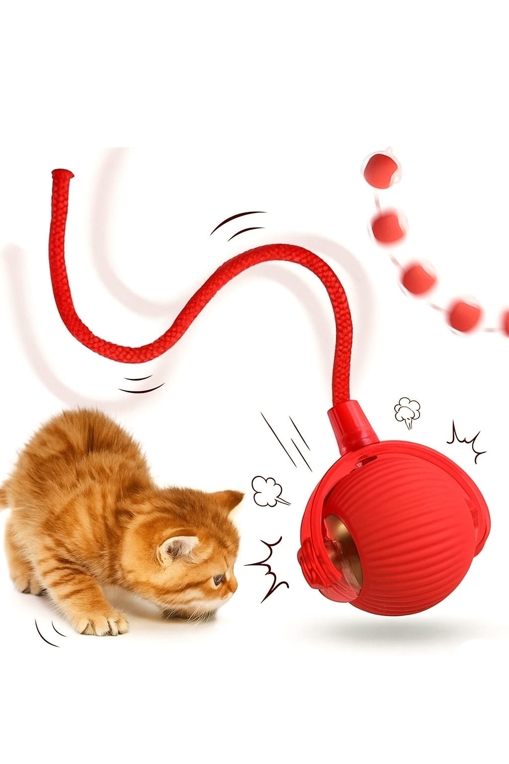 PELOTA INTERACTIVA FELINA. REFUERZA SU INSTINTO GATUNO