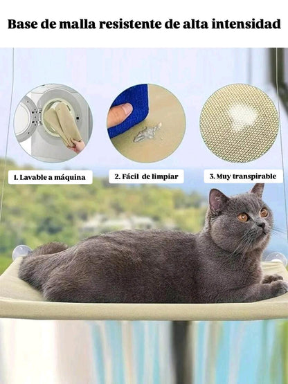 Hamaca de Ventana para Gatos – El Mirador Soleado que Tu Felino Amará